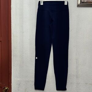 Navy Blue High-Waisted Leggings lululemon